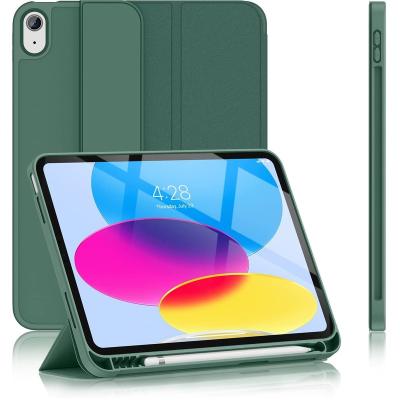 China Slim Fashionable C1090 Trifoid for iPad 10th (10.9inch 2022) tablet leather cover cases for sale