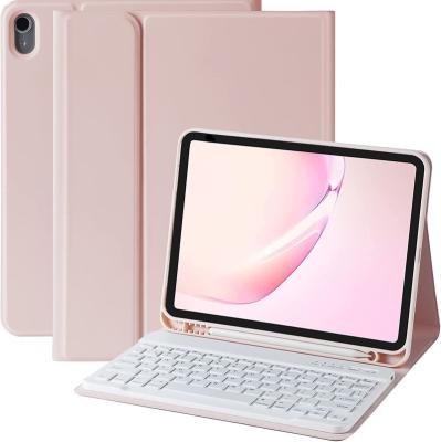 China For 2022 iPad 10th Kulee Keyboard Case for iPad 10th Generation 10.9 inch 2022 tablet Protective cover Detachable BT wireless for sale