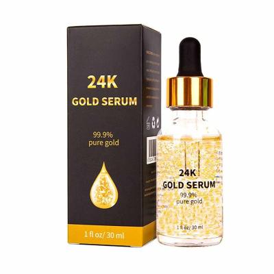 China Anti-Wrinkle Factory OEM Skin Care Whitening 24K Gold Anti Aging Face Serum for sale