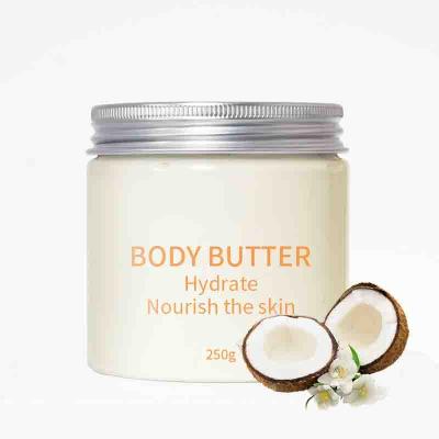 China Premium Moisturizer Coconut Vanilla Body Butter Intense Hydration For Glowing Skin for sale