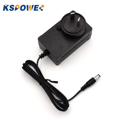 China Interchangeable 24w 36w 12v 2a 3a Socket Plug Power Adapter International Desktop Charger Adapter for sale