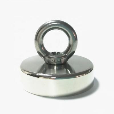 Cina Industrial super strong threaded rod magnet 1000kg magnet neodymium n52 pot fishing magnet in vendita