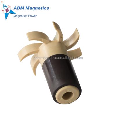 Cina Industrial magnetic injection ferrite pump magnet D13*D7*18.5mm and neo-ndfeb impeller magnetic magnet for water oil pump in vendita