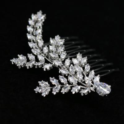 China New Popular Simple Shinning Bridal Hair Comb Hot Sale Bride Hair Jewelry Hair Accessories For Wedding for sale