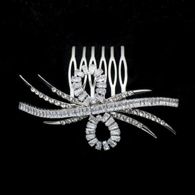 China Popular Wholesale Bridal Bridal Hair Clip Hair Clip Women Bridal Hair Accessories Rhinestone Rhinestone Rhinestone Bridal Hair Comb for sale