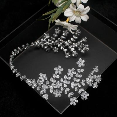 China Fashionable CZ Zirconia Tiaras and Crowns Popular Elegant Wedding, New Luxury Bridal Headpiece for sale