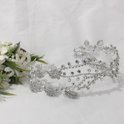 China Fashionable elegant high-grade crystal crown SG0937 and marry crown design products wedding adult headdress for sale