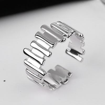 China INS Custom Women Adjustable Men Rings 925 Sterling Silver Fine Silver Rings Ring Jewelry Adjustable Open Irregular for sale