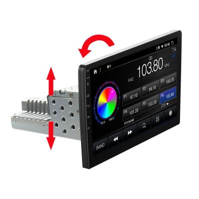 China Car CD Player Din 10Inch 1+16Gb Android 9.1 Multimedia 2.5D Music Universal Single Touch Screen Automotive Radio Auto Navigation and Gps for sale