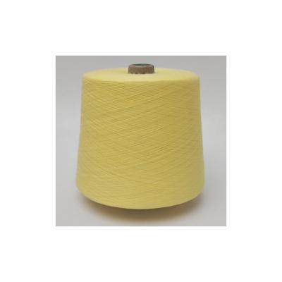 China Viable Yellow High Quality 100% Cotton Dyed Yarn For Knitting For Towel BCI Cotton 21s 32s 40s Carded Yarn Worsted Yarn for sale