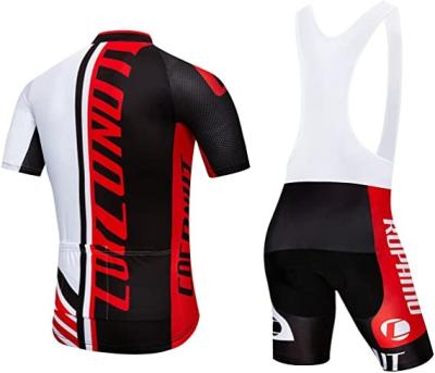 China Wholesale Men's Breathable Custom Team China Clothing Set Tank Top and Bib Cycling Shorts for sale