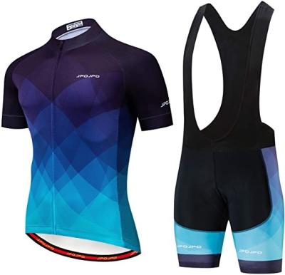 China Breathable Reflective Custom Team Wind Sport Logo Wear Set Bicycle Tank Top Bib Cycling Shorts For Men With OEM Service for sale