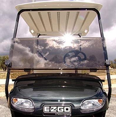 China Golf Cart Folding Windshield Acrylic Tinted For EZGO TXT 95-13EZGO 114x53x12CM for sale