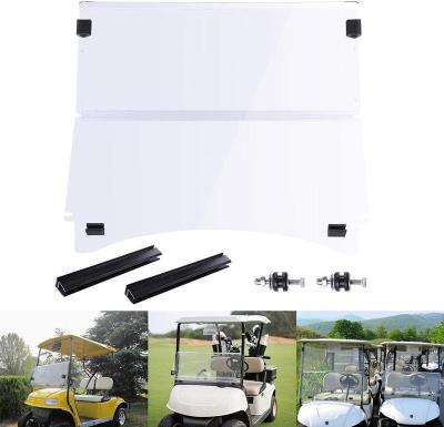 China Golf Cart Folding Acrylic Windshield For Club Car Golf Cart Previous Party 40