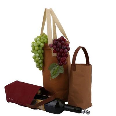 China Custom Eco-Friendly Eco-Friendly Luxury Logo Kraft Paper Bag Red Wine Washable Wine Bag Eco-Friendly Gift Bag for sale