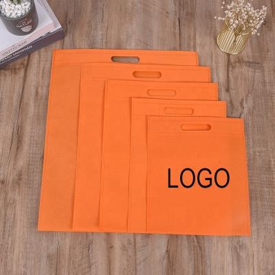 China PUNCH Wholesale Custom Printed Logo D Cut Non Woven Carry Bags Cheap Shopping D Eco - Friendly Custom Cut Non Woven Bags for sale