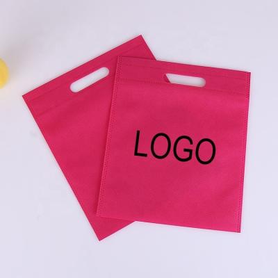 China PUNCH Wholesale Custom Die Cut Colored Nonwoven Bag D Cut OEM ODM Dcut Flat Mouth Nonwoven Shopping Bag for sale