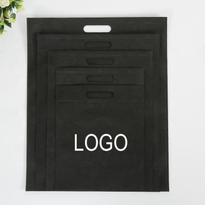 China PUNCH Logo Eco Friendly Polypropylene Die Printed Custom Wholesale Cut Shopping D Cut Non Woven Bag for sale