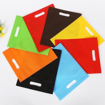 China PUNCH Wholesale Cheap Grocery D Reusable Promotional Non Woven Cut Die Cut Sack Non Woven Sack Small Non Woven Bag for sale