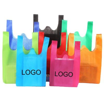 China Wholesale Recyclable Cheap High Quality Strong Carrier Non Woven Bag T-shirt Shopping Bag Large Capacity Tote Bag for sale