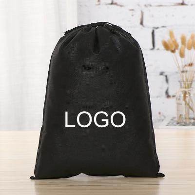 China Recyclable wholesale low price reusable nonwoven drawstring shoes dust bag custom nonwoven drawstring bag logo for sale