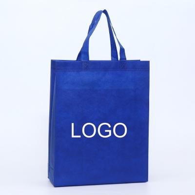 China Recyclable Wholesale Promotional Recycled Non Woven Metallic Non Woven Paper Bag Custom Shopping Bags With Logo for sale