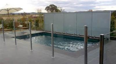 China 12 MM Clear Pool Fencing Glass Toughened For Railing System for sale