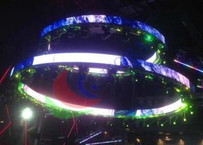 China SMD Led Curtain Screen Ribbon Shape , Commercial Advertising Flexible Led Display for sale