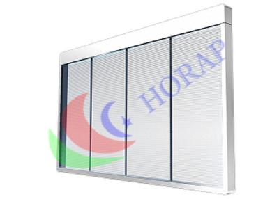 China Transparent Glass LED Curtain Screen Super Slim Light Weight For Shop Window for sale