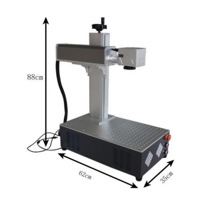 China 20w 30w Air Cooled Portable Fiber Laser Marking Machine Mini Fiber Laser Marker Machine for sale