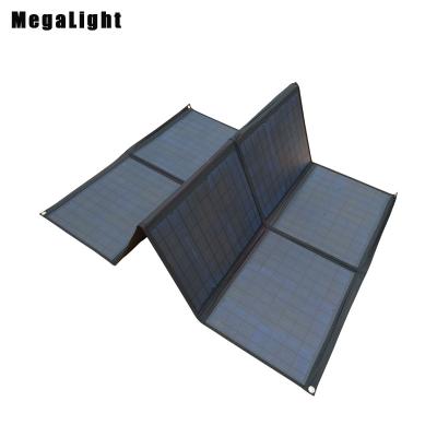 China 2022 New Megalight 200W 18V Solar Panel Waterproof Custom Logo Color Power PET+ EVA+ Cloth Portable Solar Panel Foldable for sale