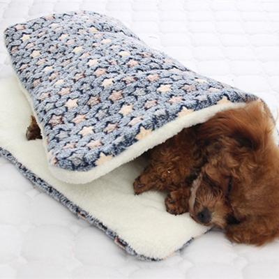 China Washable Warm Mat Blanket Mmattress Household Portable Soft Wool Pet Sleeping Mat Cat Bed Dog Bed Thickened Pet Jc001 for sale