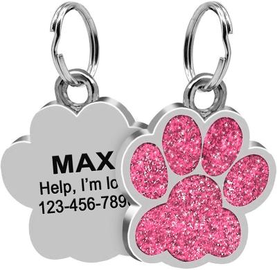 China Jc001 Personalized Engrave Pet Cat Name Tags Customized Dog ID Tag Collar Accessories Metal Anti-lost Nameplate Pendant Keychain for sale