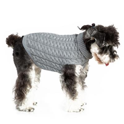 China Viable Warm Dog Sweater Pet Clothes Winter Turtle Neck Knitted Clothing For Small Dogs Chihuahua Cat Vest Costume Coat Pet Accessories for sale