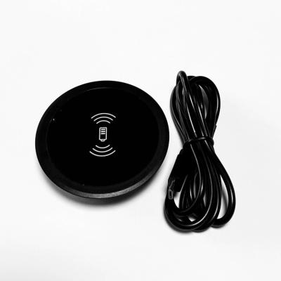 China Wholesale Custom 10W 15W Cell Phone Wireless Charging Build In Fast Fast Furniture Embedded Desktop Qi Wireless Charger For Office for sale