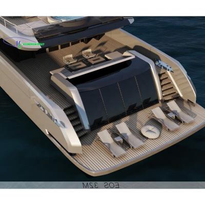 China 2021new customized luxury MS Aluminum boat leisure yacht for sale 108.9m 1925hp*2 for sale CCS CE certificates for Europe customers for sale