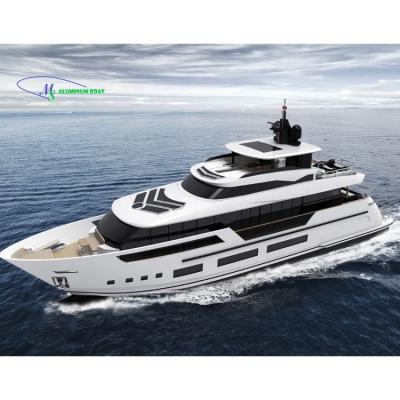 China Customized 2022 New MS Aluminum Boat Luxury Mega Yachts For Sale 38.4m 1900 hp*2 For Sale CE Certificates For Europe Customers for sale