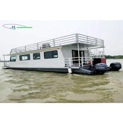 China New customized design 2021 MS Aluminum Lake powell chinesestylehouseboat 13m 425hp*2 for sale CCS CE certificates for Europe customers for sale