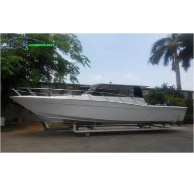 China 2021new Fashion 10.35m 200hp*2 MS Aluminum Boat Fishing Boat Leisure Customized Boat For Sale CCS CE Certificates For Europe Customers for sale