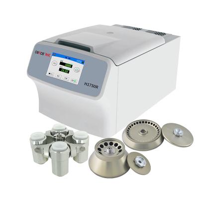 China La centrifugadora Benchtop de la separación de la sangre refrigeró la centrifugadora H1750R para el tubo micro Vacutainer de la polimerización en cadena de los tubos en venta