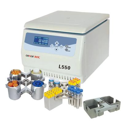 China Cence Centrifuge Blood Centrifuge Machine Low Speed Large Capacity Centrifuge L550 Te koop