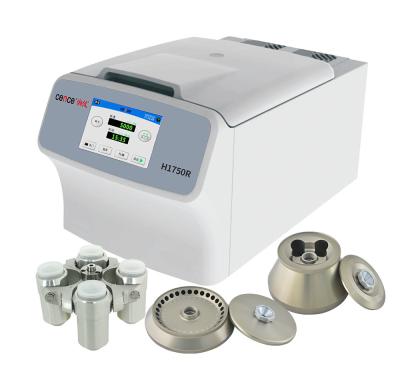 China Centrifugadora de alta velocidad de H1750R para la polimerización en cadena Microplate de 1.5ml Trace Tube 5ml 10ml 50ml en venta