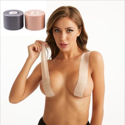 China 2021 New Adult Breast Nipple Tape Cover Waterproof Invisible Boob Cover Bra Sticky Underwear For Daily Women for sale