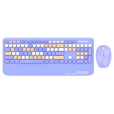 China Anti-ghosting SMK-679395AG 2.4g Wireless Round Keys Keyboard And Mouse Combo With Multimedia Keys for sale