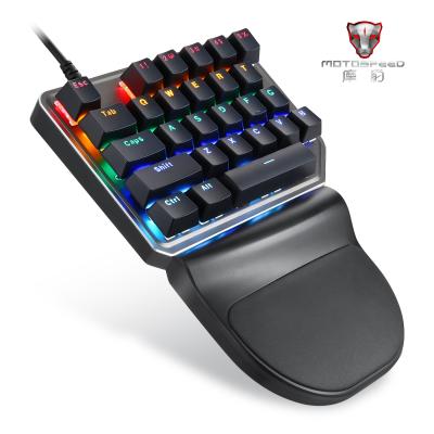 China Motospeed Wireless K27 Wired Mini Digital Numpad Numeric Keypad RGB Backlit Keyboard for sale