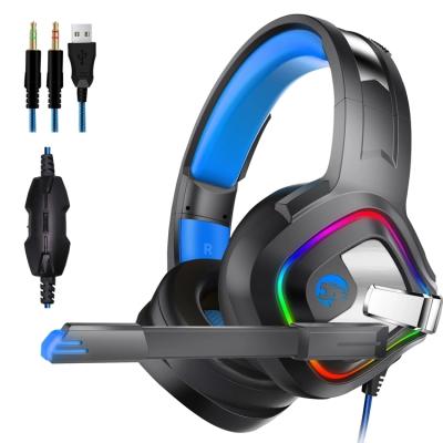 China Headband Ancreu 4D Stereo RGB Marquee Headphones Headset With Microphone Gaming Headphones For PS4.New for sale