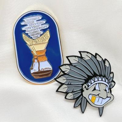 China custom enamel pin badges pines football metal lapel badge pin enamel badge for sale