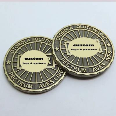 China Free Designed High Quality Collectible Metal Craft Double Coin Blanks Custom Souvenir Gift Challenge gold Coin for sale