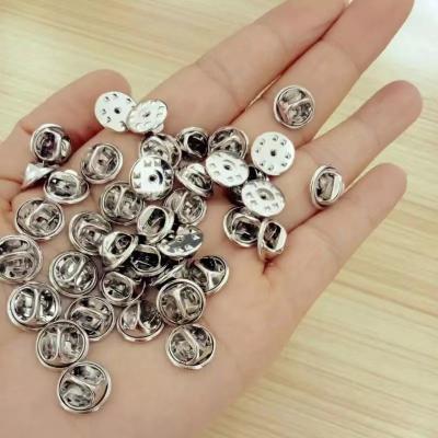 China No Tools Silver Clutch Back Pin Clutch Metal Pin Back Locking for sale