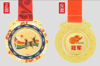 China Geen minimum trofeeën en medailles China Fabrikant Design Metal Promotion Medal Custom Medals For Basketball Te koop